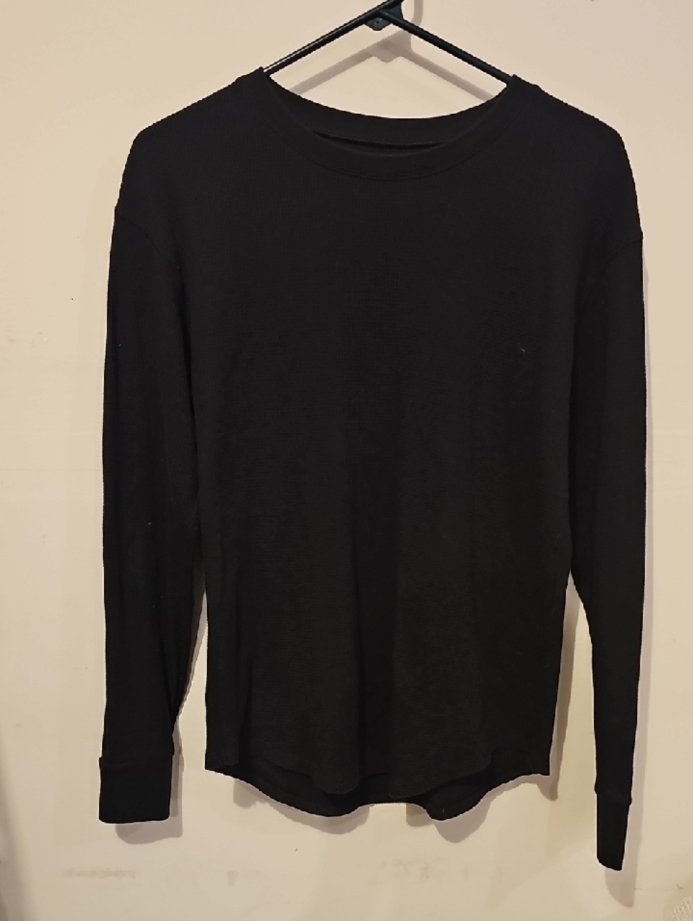 Time And Tru Waffle Print Black Long Sleeve. Sz Medium 8-10